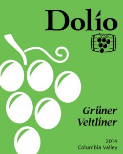 Dolio Winery's 2014 Grüner Veltliner label