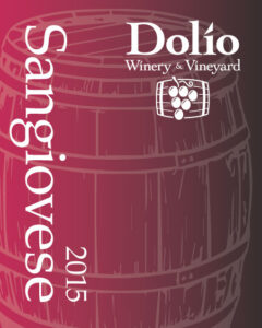 Dolio Winery's 2015 Sangiovese label