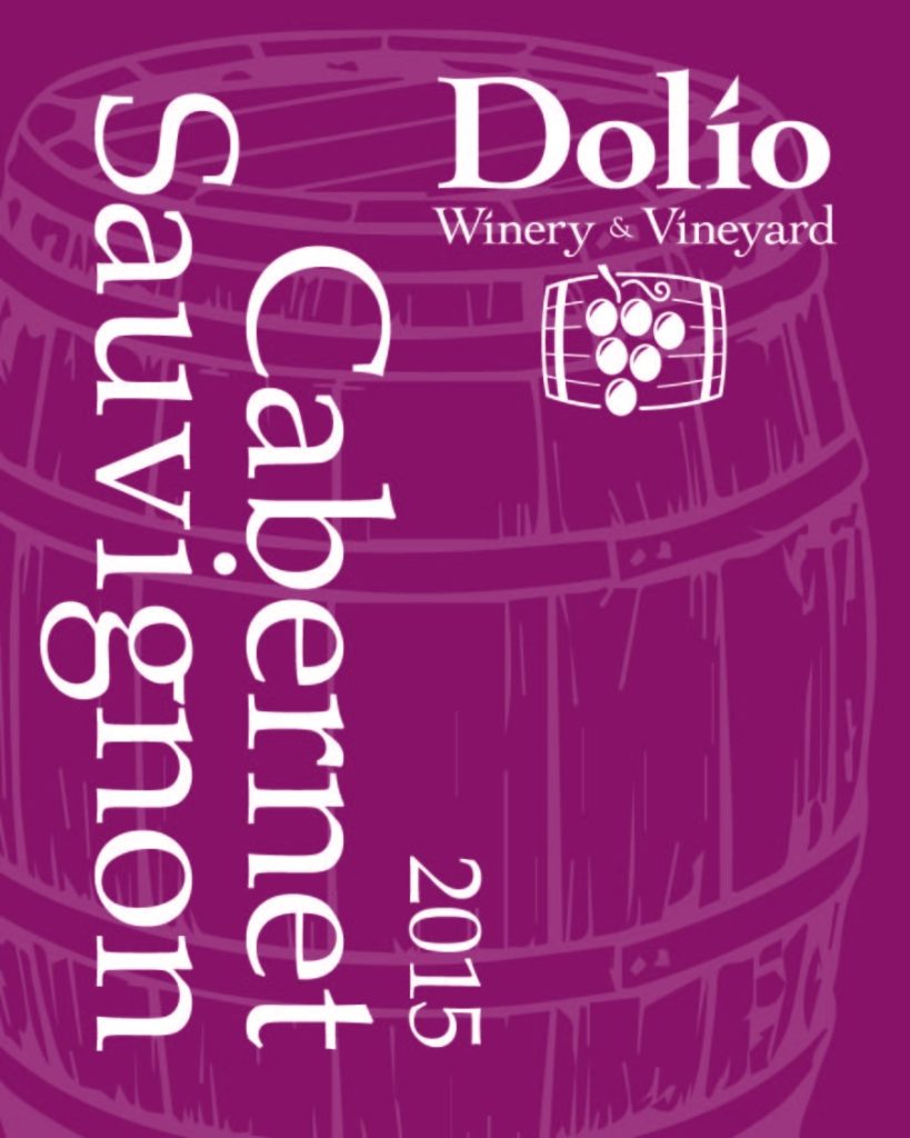 Dolio Winery's 2015 Cabernet Sauvignon label