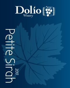 Dolio Winery's 2017 Petite Sirah label